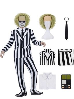 Beetlejuice Adult Costume Size Medium